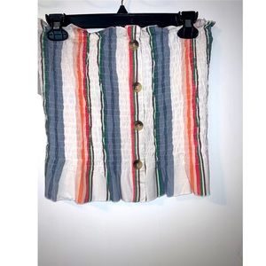 S/M strapless crop top